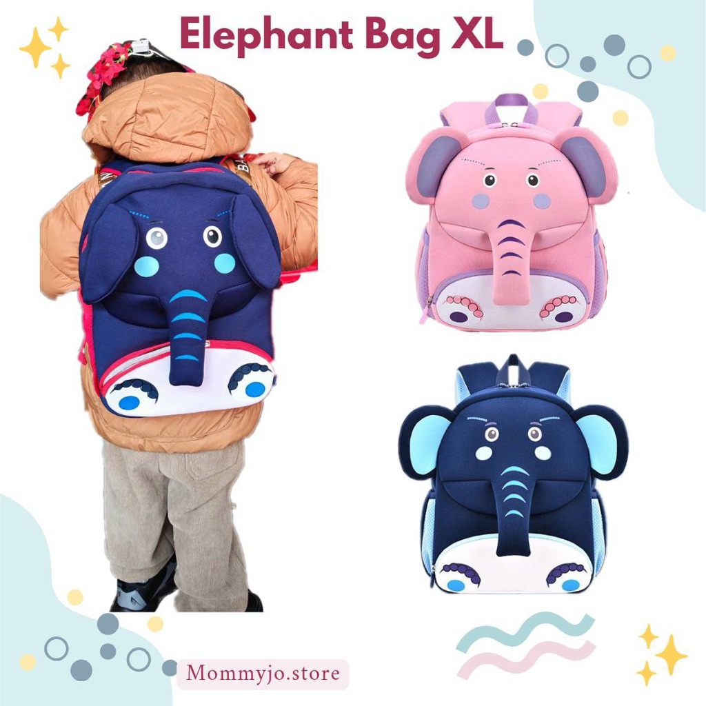 NEW Tas Ransel Elephant TK PAUD ORI ZM Baby