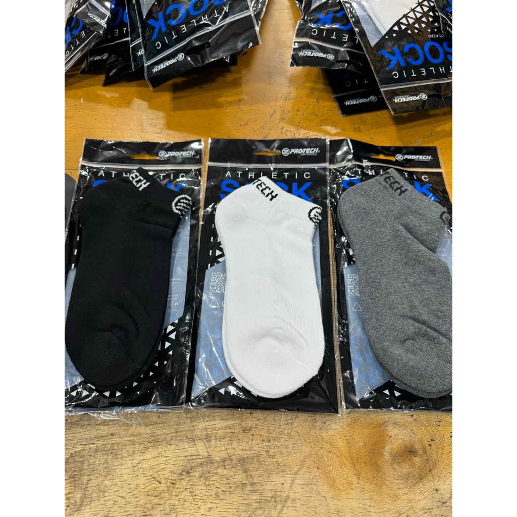 Kaos Kaki Badminton Bulutangkis Cotton Ankle Protech Original Nyaman