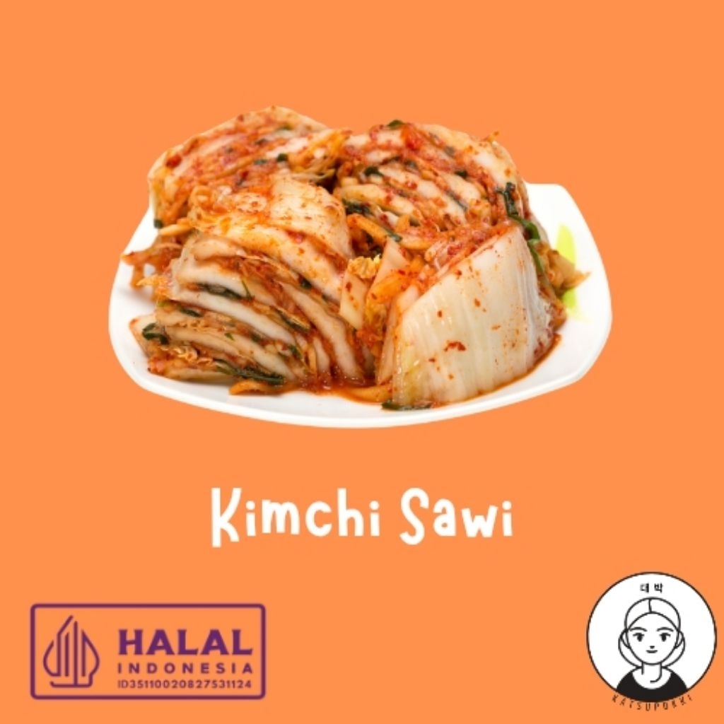 

Katsupokki Kimchi Autentik Korea 450gram / Kimchi Sawi Halal