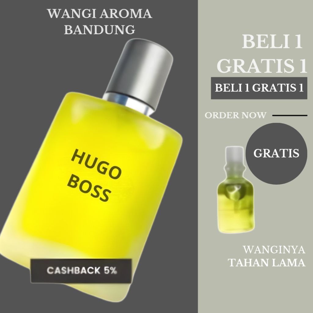 PROMO KHUSUS HARI INI BELI 1 GRATIS 1 PARFUM Hugo Boss - PARFUM CEWEK COWOK TAHAN LAMA 24 JAM - PARF