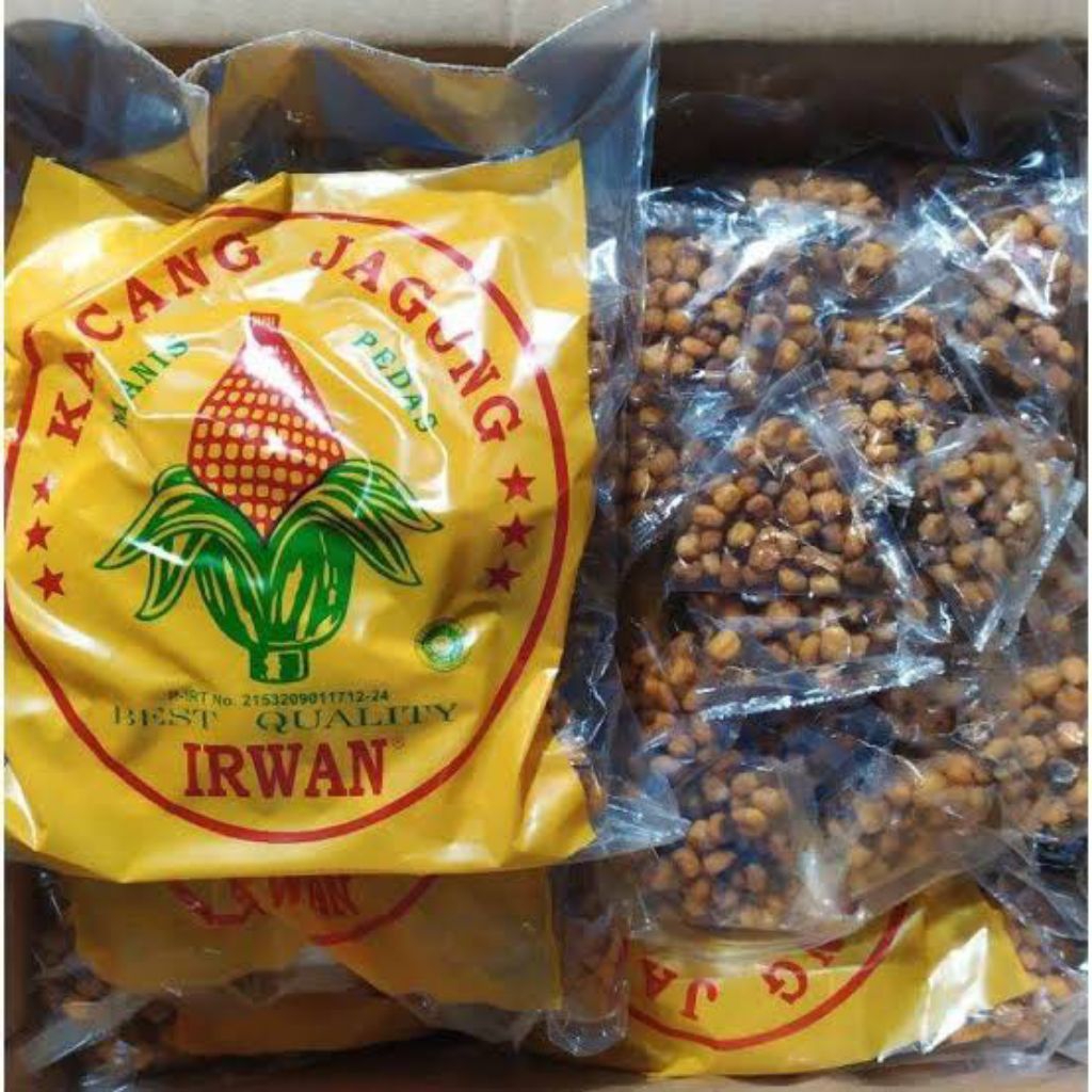 

IRWAN Kacang Jagung Manis Pedas 1pak isi 25pcs