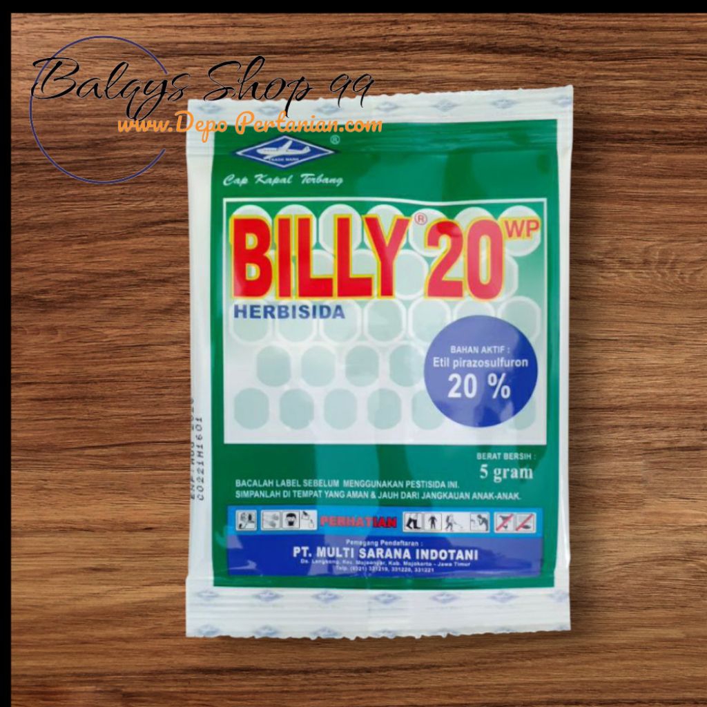 BILLY 20 WP Herbisida Selektif Pra dan Purna Tumbuh