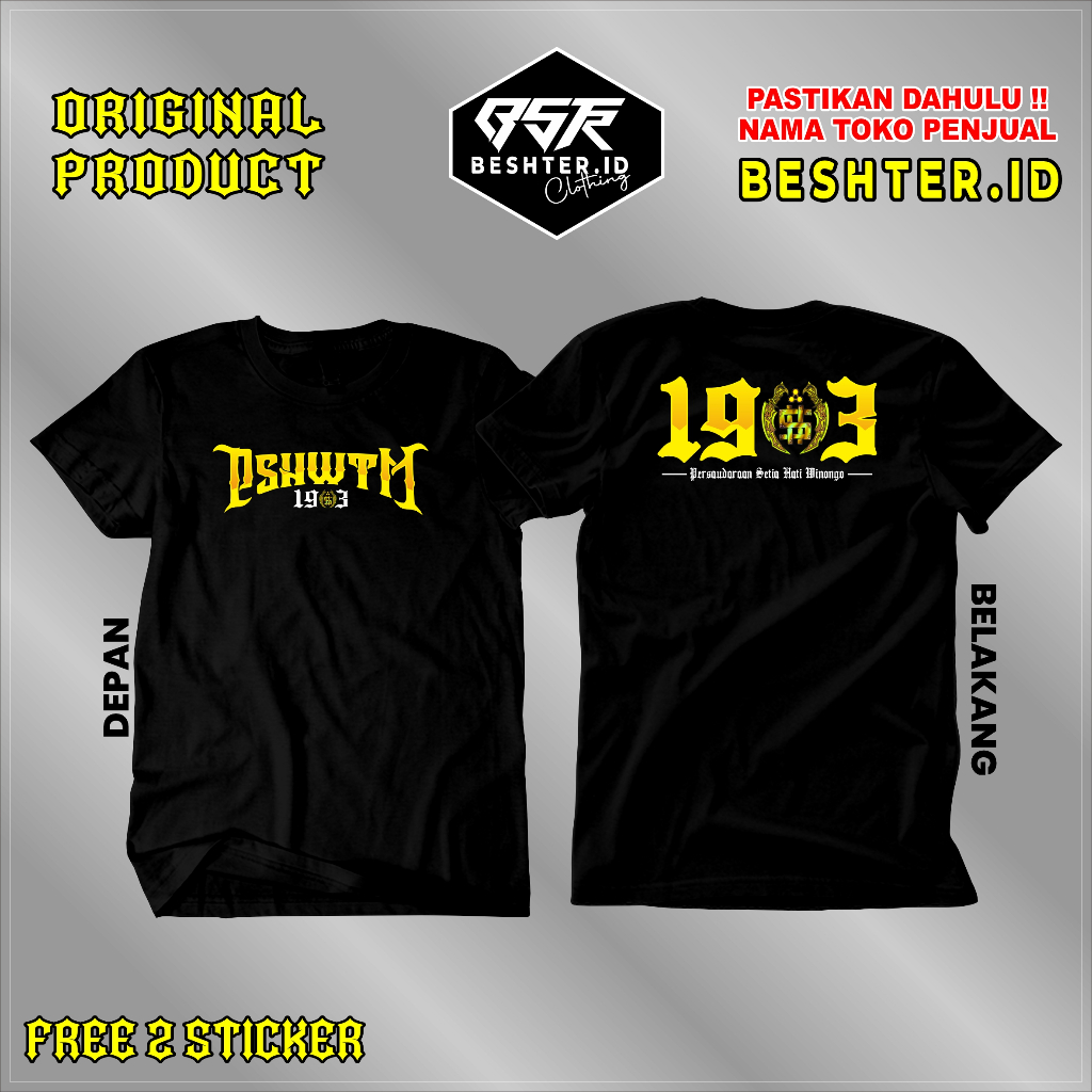 Kaos PSHWTM - Kaos SH Winongo - Kaos PSHW Simpel - Tshirt STK 1903 Katun