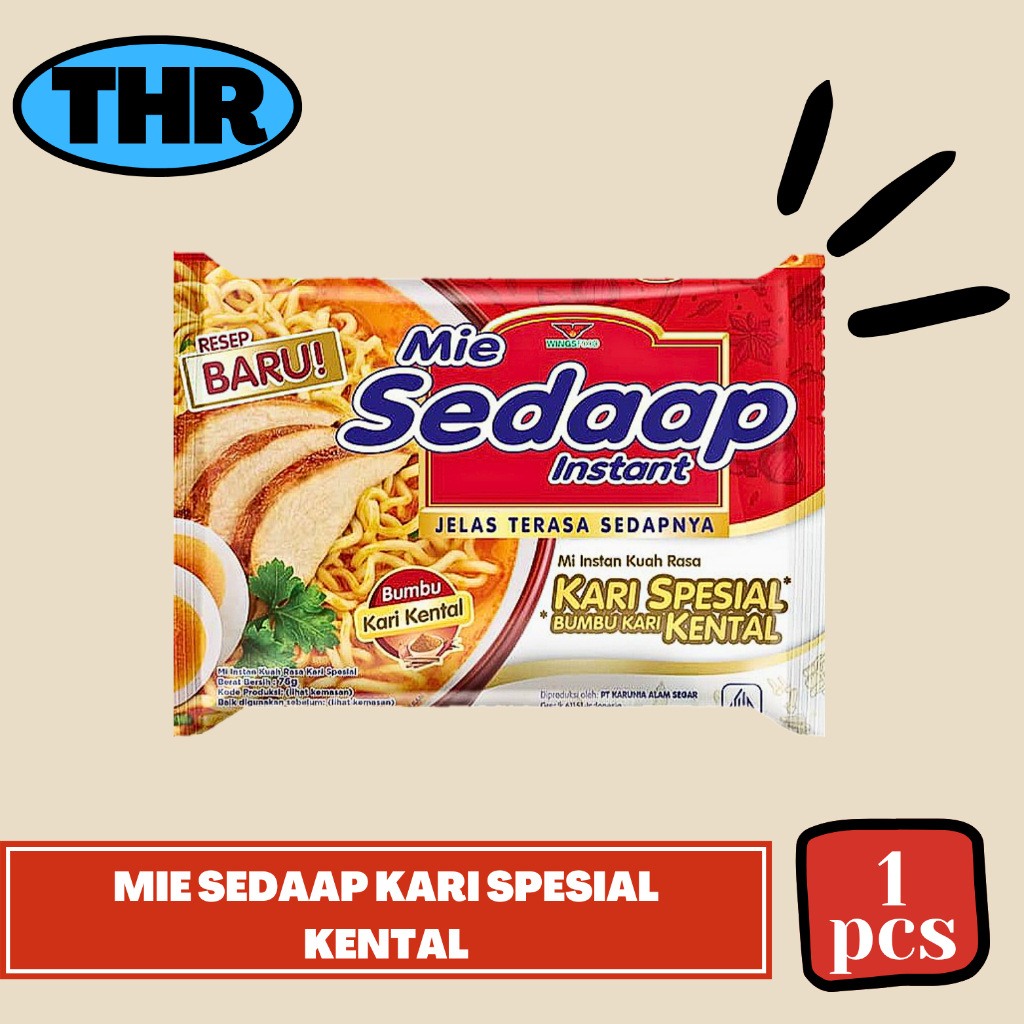 

Mie Sedaap Kari Spesial Bumbu Kari Kental
