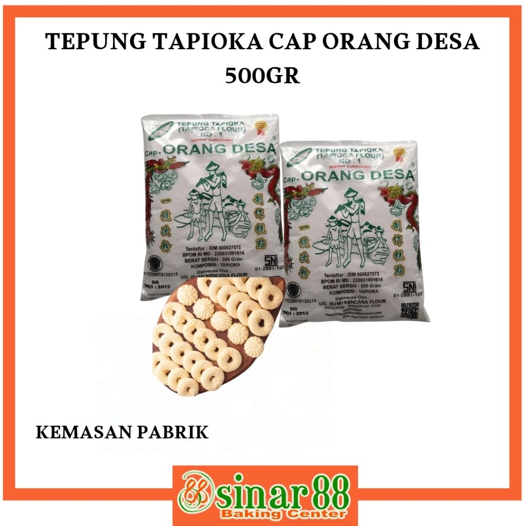 

Tepung Tapioka Cap Orang Desa (aroma pandan)
