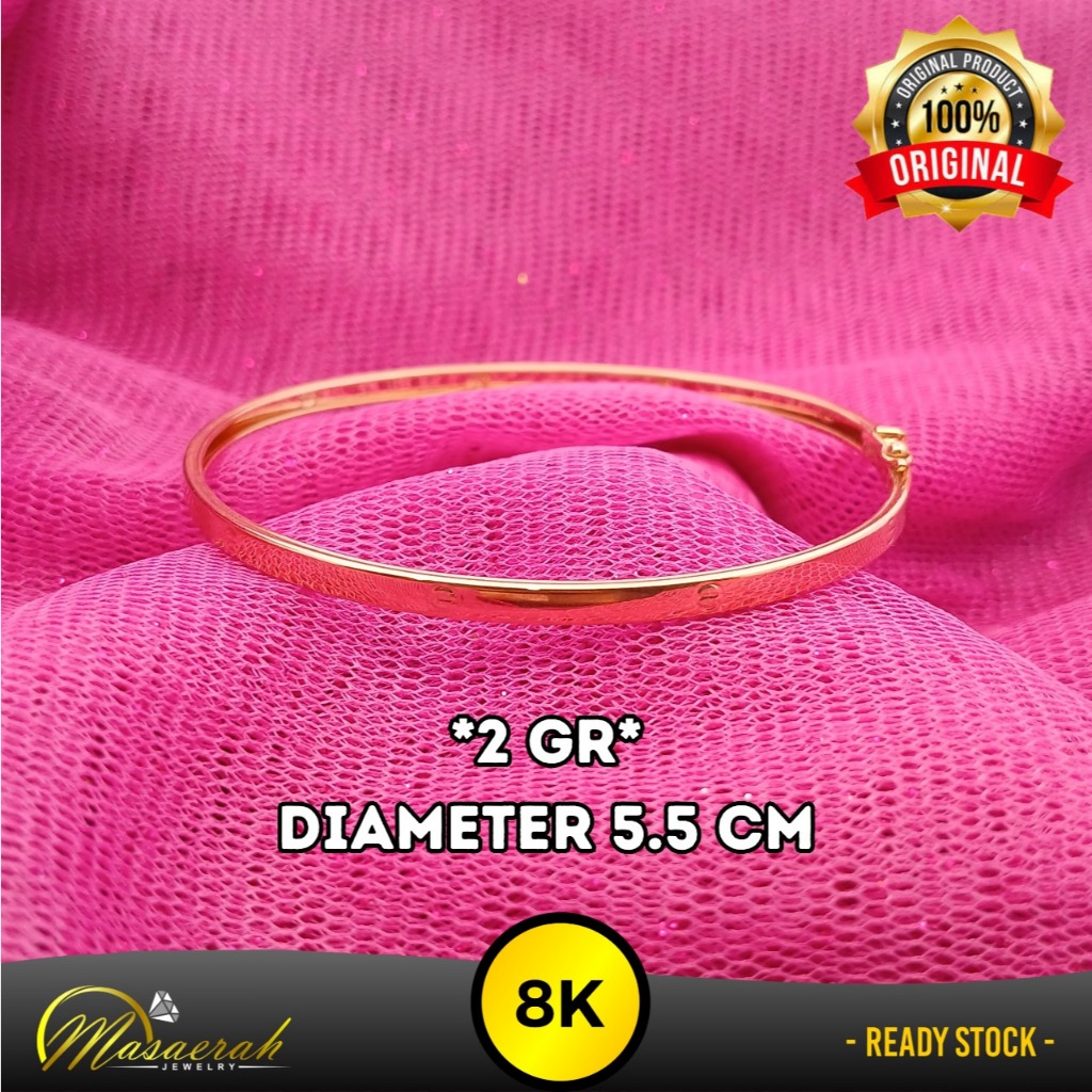 Gelang Emas 8K - 2 Gr Kadar 375