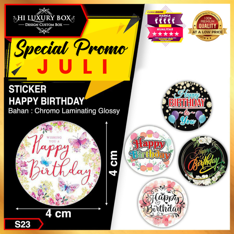 

Sticker | Sticker Murah | Sticker Happy Birthday | 4x4 Sticker Ulang tahun Sticker ucapan