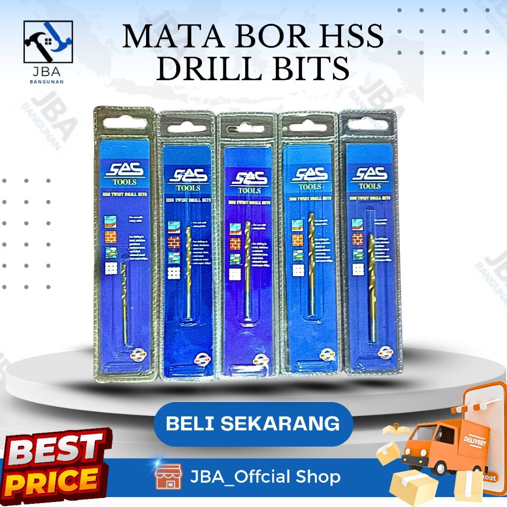 Mata Bor Besi Kuning 3mm 3,5mm 4mm 4,5mm SES / Mata Bor Besi / Mata Bor Besi Kuning / Mata Bor Kunin