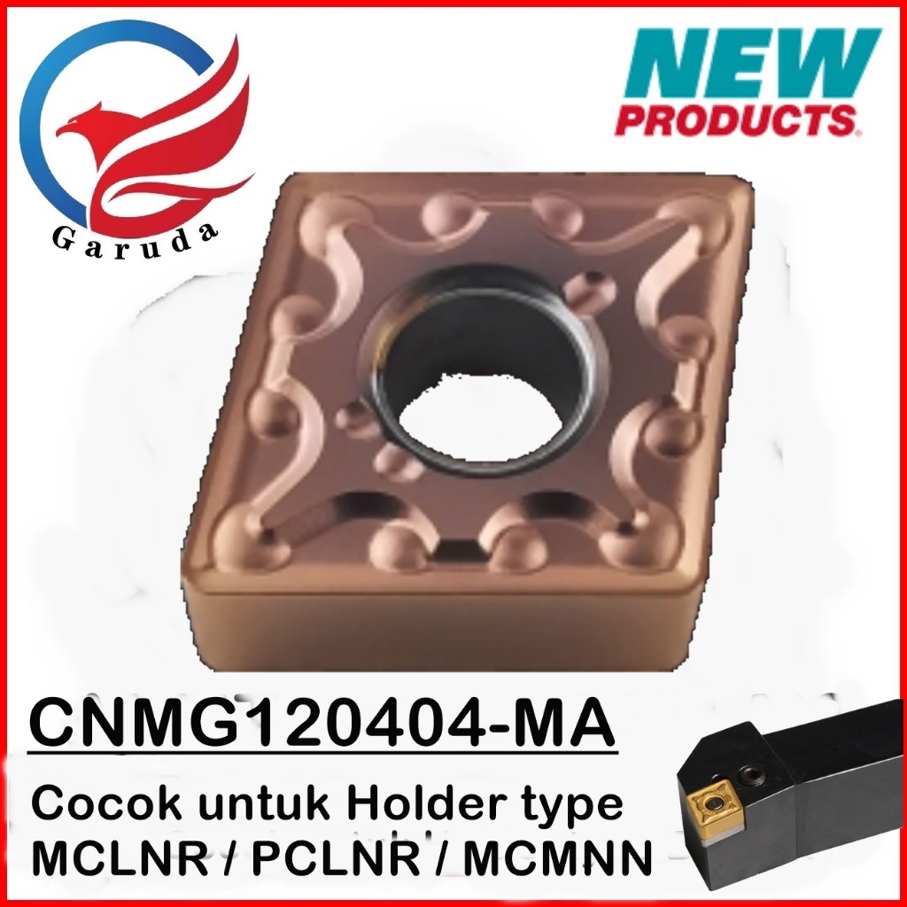 INSERT BUBUT CNMG120404-MA INSERT MILLING MATA PAHAT BUBUT - MATA PISAU BUBUT - MATA ULIR CNMG 12040