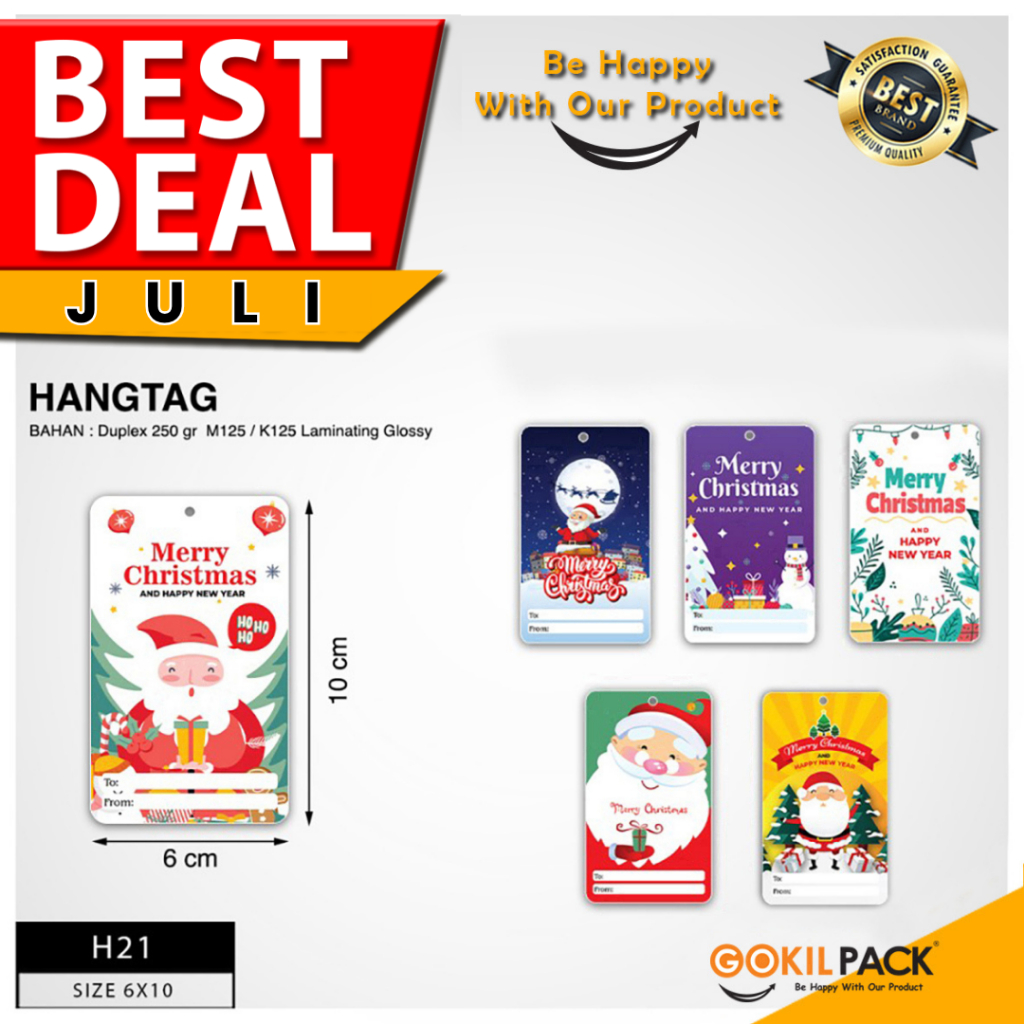 

Hang Tag – Hang Tag Motif Merry Christimas 10x6 | H21