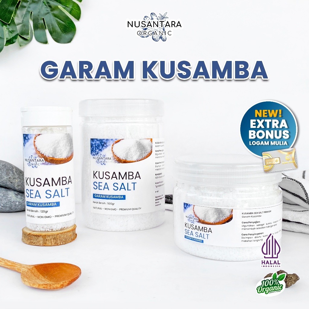 

Nusantara Organic Garam Kusamba Natural Sea Salt Premium Lokal Alami Murni Bali Asli