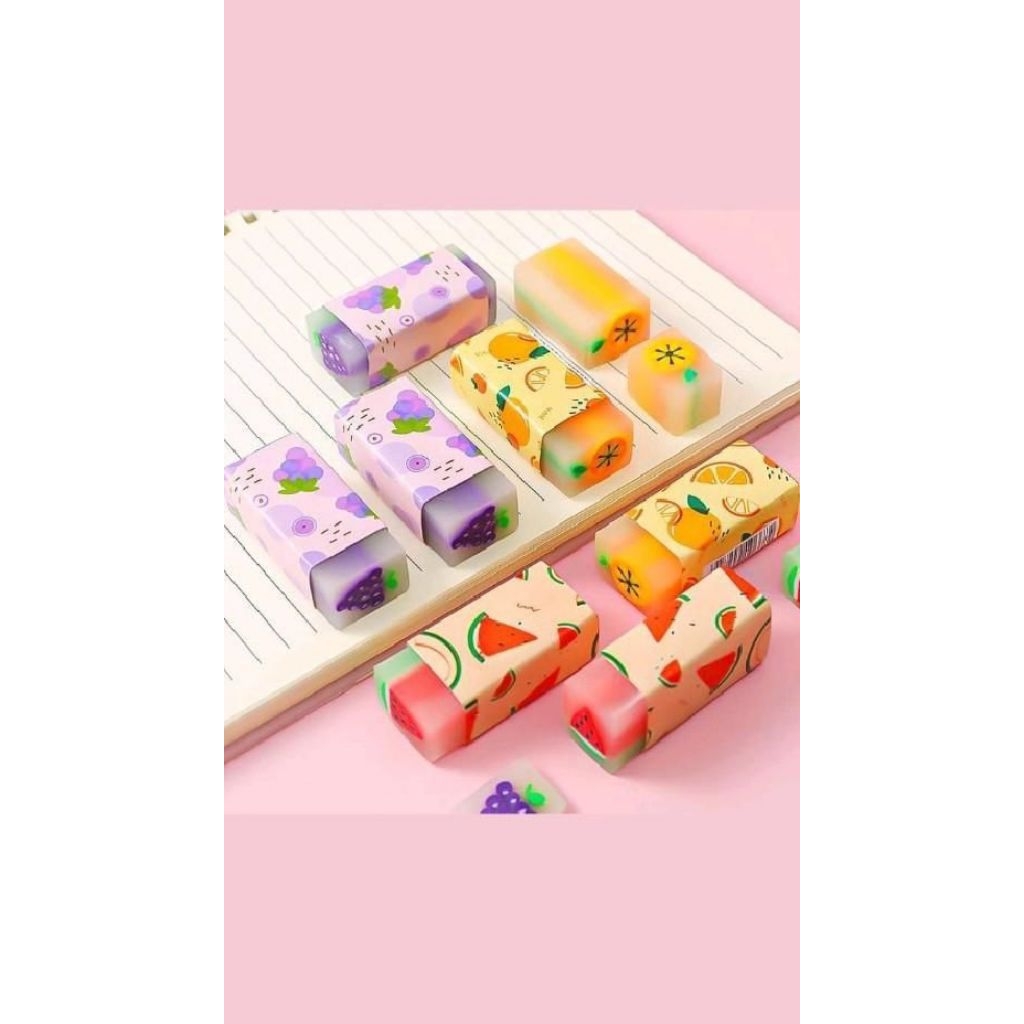 

Penghapus Pensil Karakter Buah, Bola, Dino Lucu