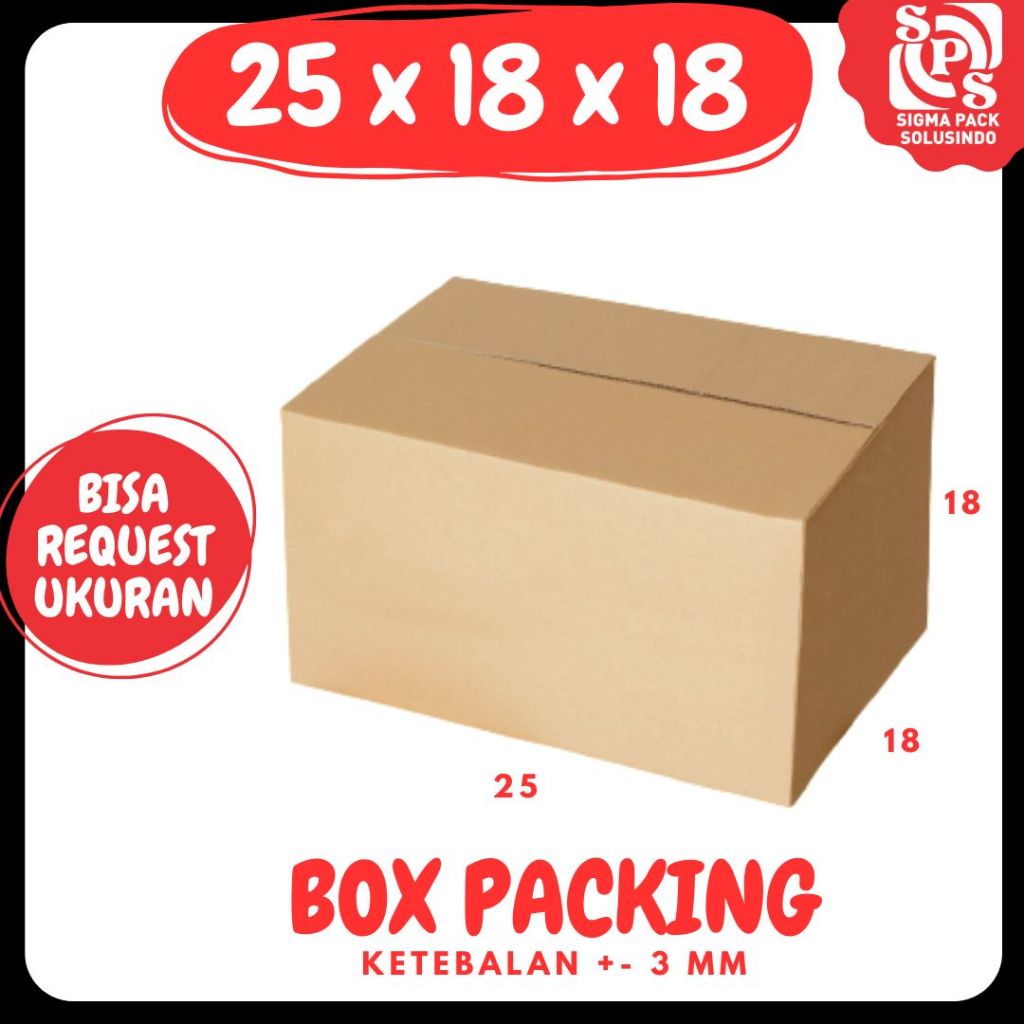 

Kardus 25x18x18 Box Packing Karton Kemasan Olshop Dus Souvenir Botol Kosmetik Jamu Madu Zigma Shop