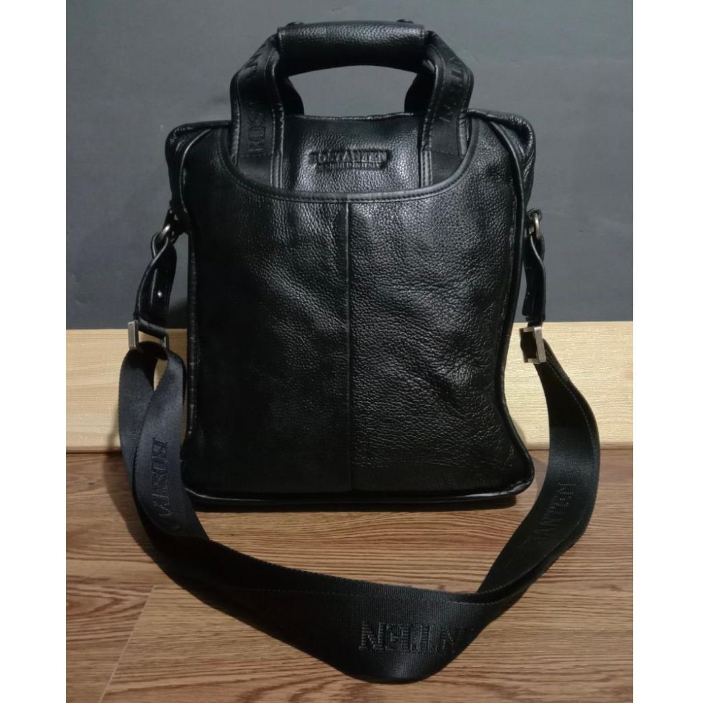 Tas Cowok Hand Bag / Sling Bag Bostanten Kulit Asli Second Branded