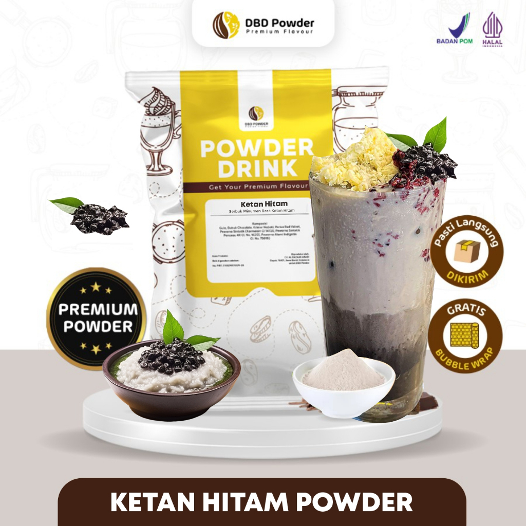 

Bubuk Minuman Ketan Hitam - Black Glutinous Rice Powder