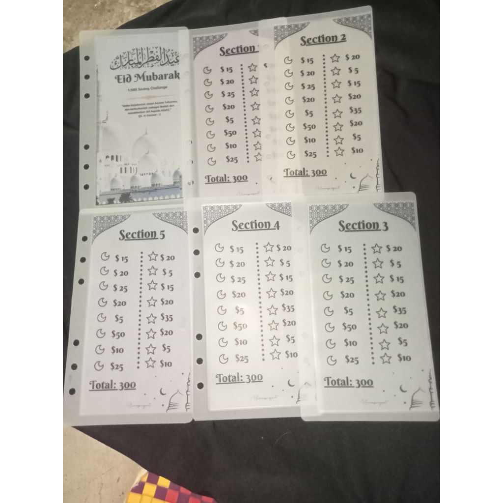 

[ PRELOVED ] dipakai sekali cash envelope matte import eid Mubarak by yume project