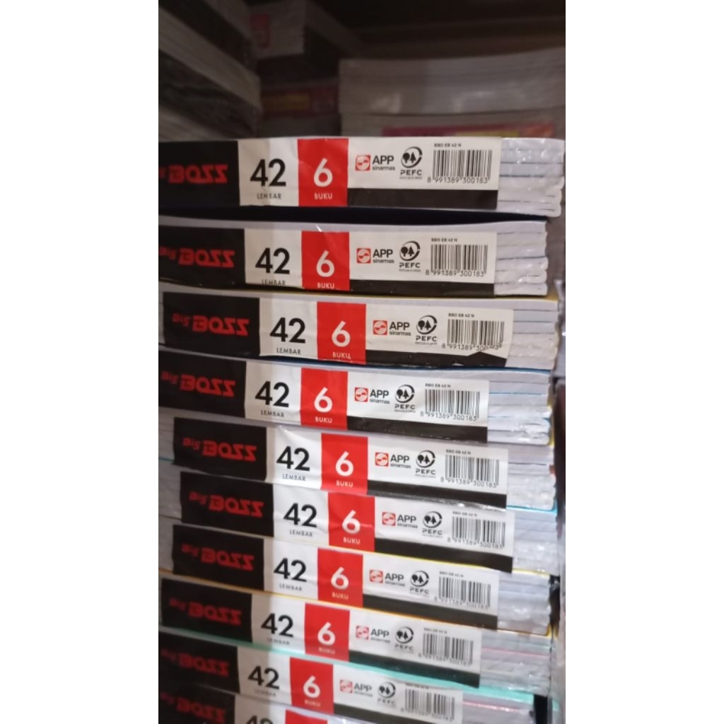 

(1pak)Buku tulis Sidu Bigbos 42/ buku tulis sinar dunia bigbos 42/buku sekolah/buku tulis murah