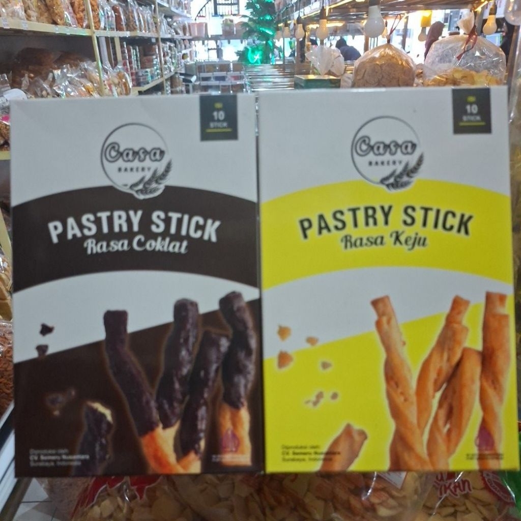 

Pastry stik rasa coklat / keju isi 10 stick casa bakery