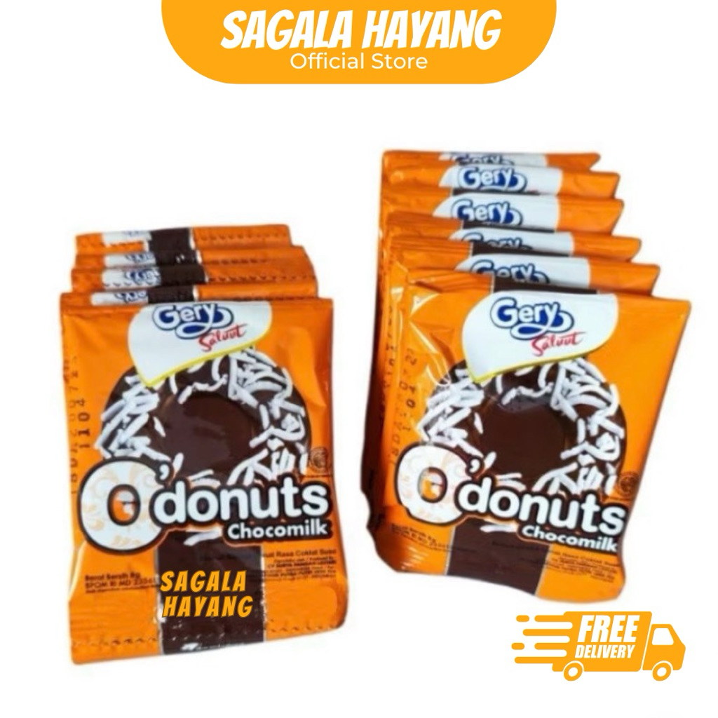 

( SAGALA HAYANG ) 1 Renceng isi 12pcs O’donuts -8gram