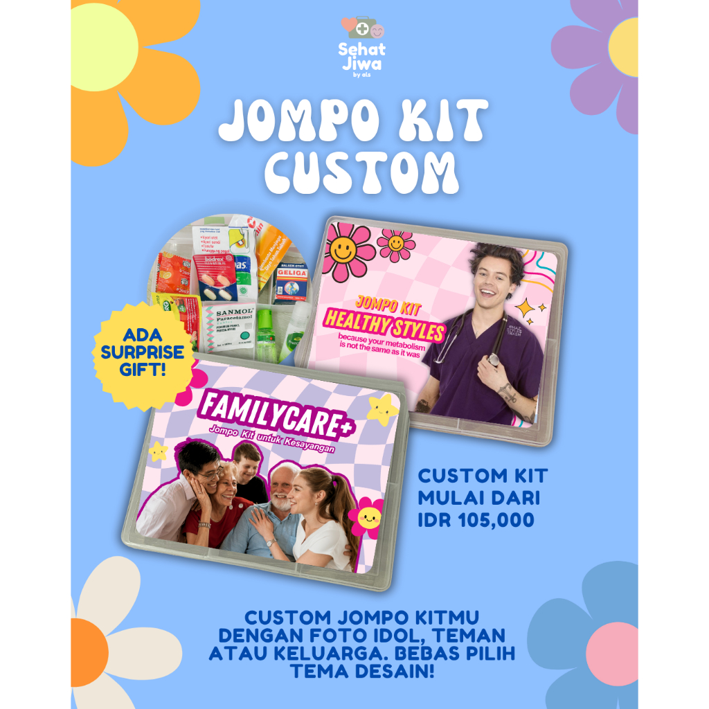(PRE ORDER) CUSTOM JOMPO KIT APOTEK MINI CUSTOM KOTAK OBAT HAMPERS KADO UNIK GIFT