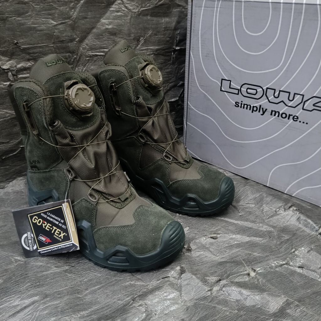 Sepatu PDL Lowa Hijau Tali Putar / Sepatu Lowa Hijau Tali Putar