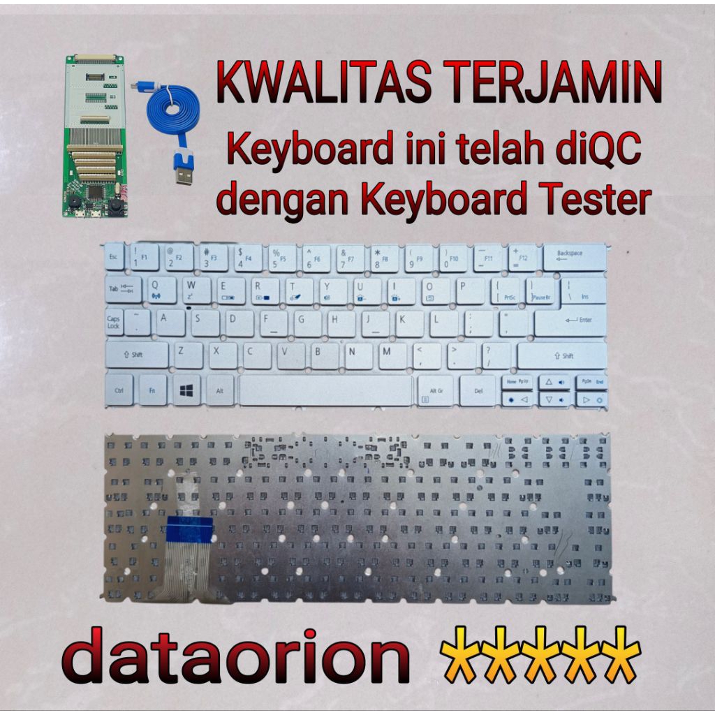 Keyboard Ultrabook Acer Iconia P3-131 P3-171 W700 W700p W100 W3-810 Silver
