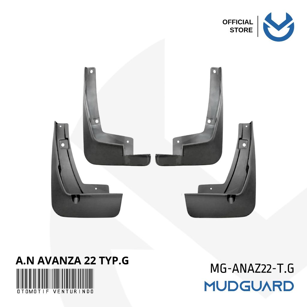 OV Mudguard Kepet Lumpur All New Avanza Type G,  Xenia 2022 ( 1 Set ) / Mudguard Spakbor Lumpur All 