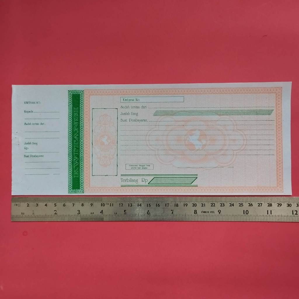 

Kwitansi Tahun 2000 an Besar