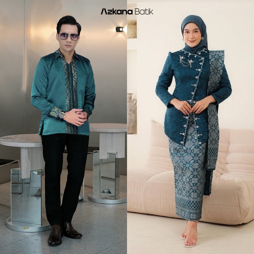 NEW DEALS BESTPROMO Azkana Batik - Kebaya Couple Termurah Kebaya Janggan Pasangan Couple Kebaya