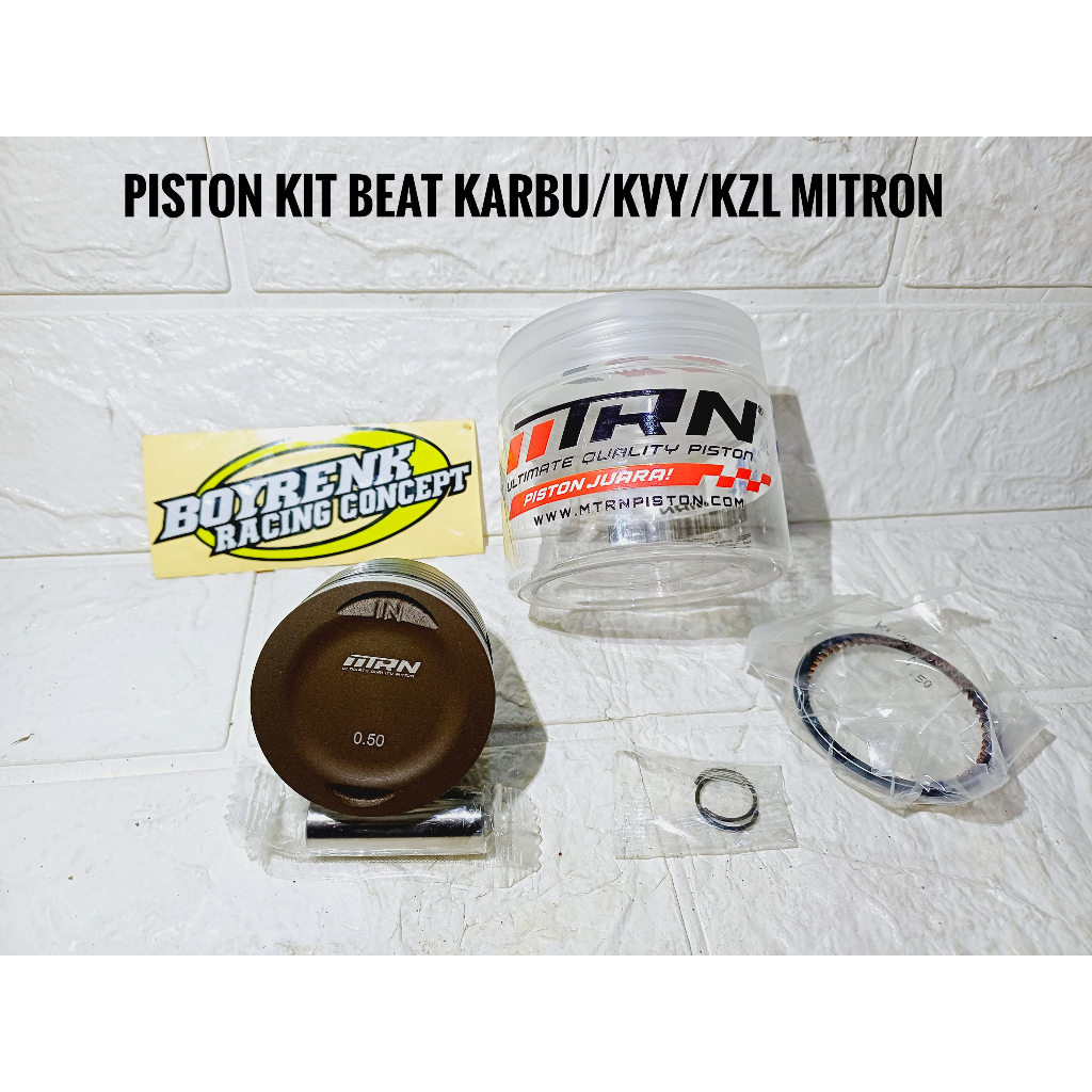 PISTON KIT BEAT KVY/BEAT KARBU OVZ 50 MITRON-BOYRENK RACING