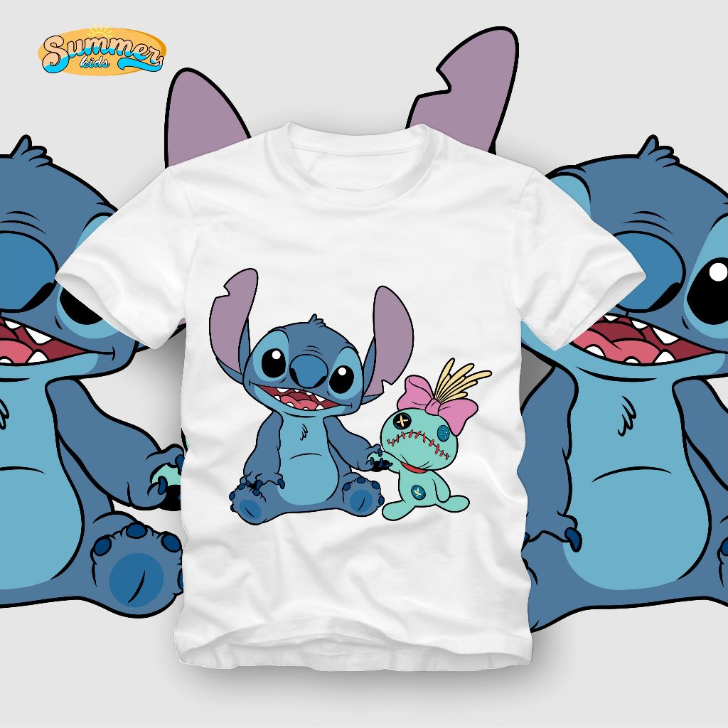 Summer kids Kaos anak Premium  Lilo and Stitch toys