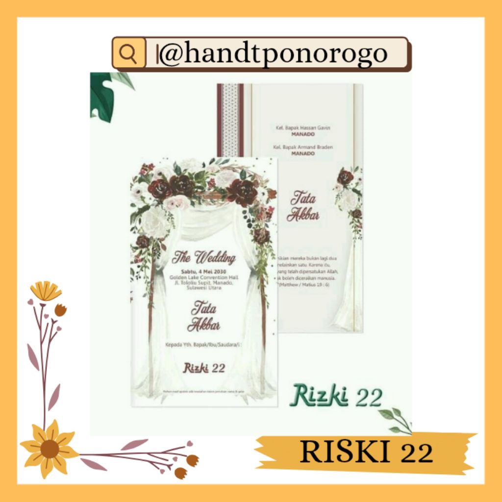 UNDANGAN PERNIKAHAN MURAH SUDAH DICETAK RIZKI 21, RIZKI 22, RIZKI 23, RIZKI 24, RIZKI 25, RIZKI 26, 