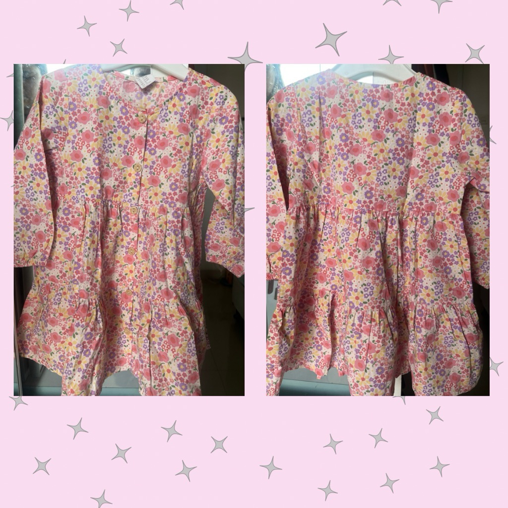 Dress Anak HnM Pink Floral