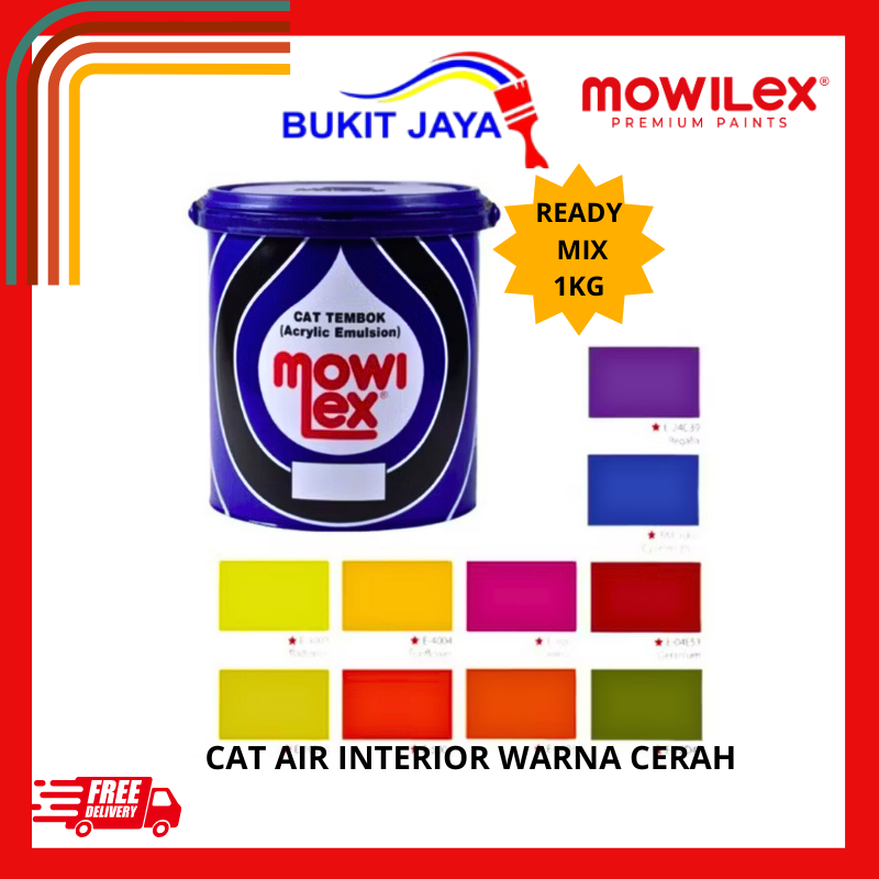 MOWILEX EMULSION CAT AIR DOFF WARNA READY MIX /BUKAN OPLOS 1KG