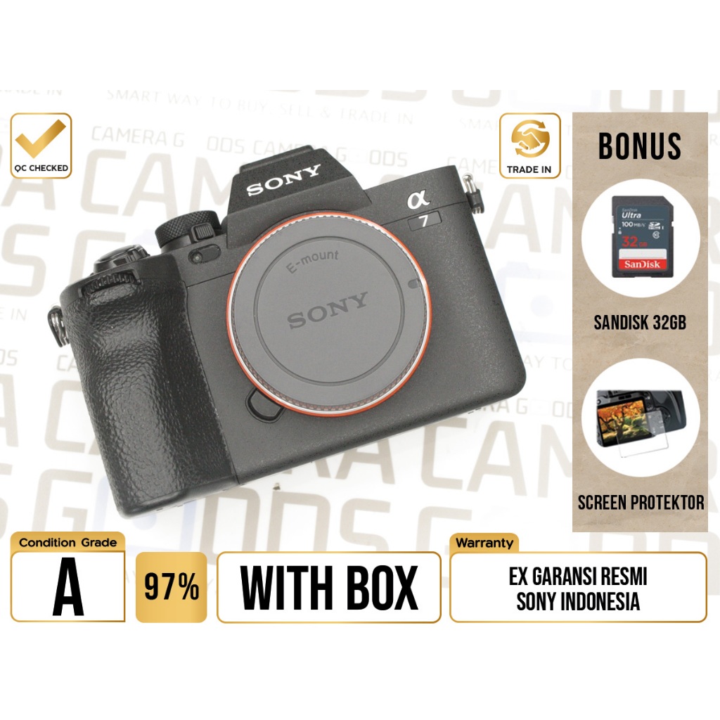 Kamera Sony Alpha A7 Mark IV Full Frame Camera Profesional  - Grade A - CS250035 Digital Mirrorless 