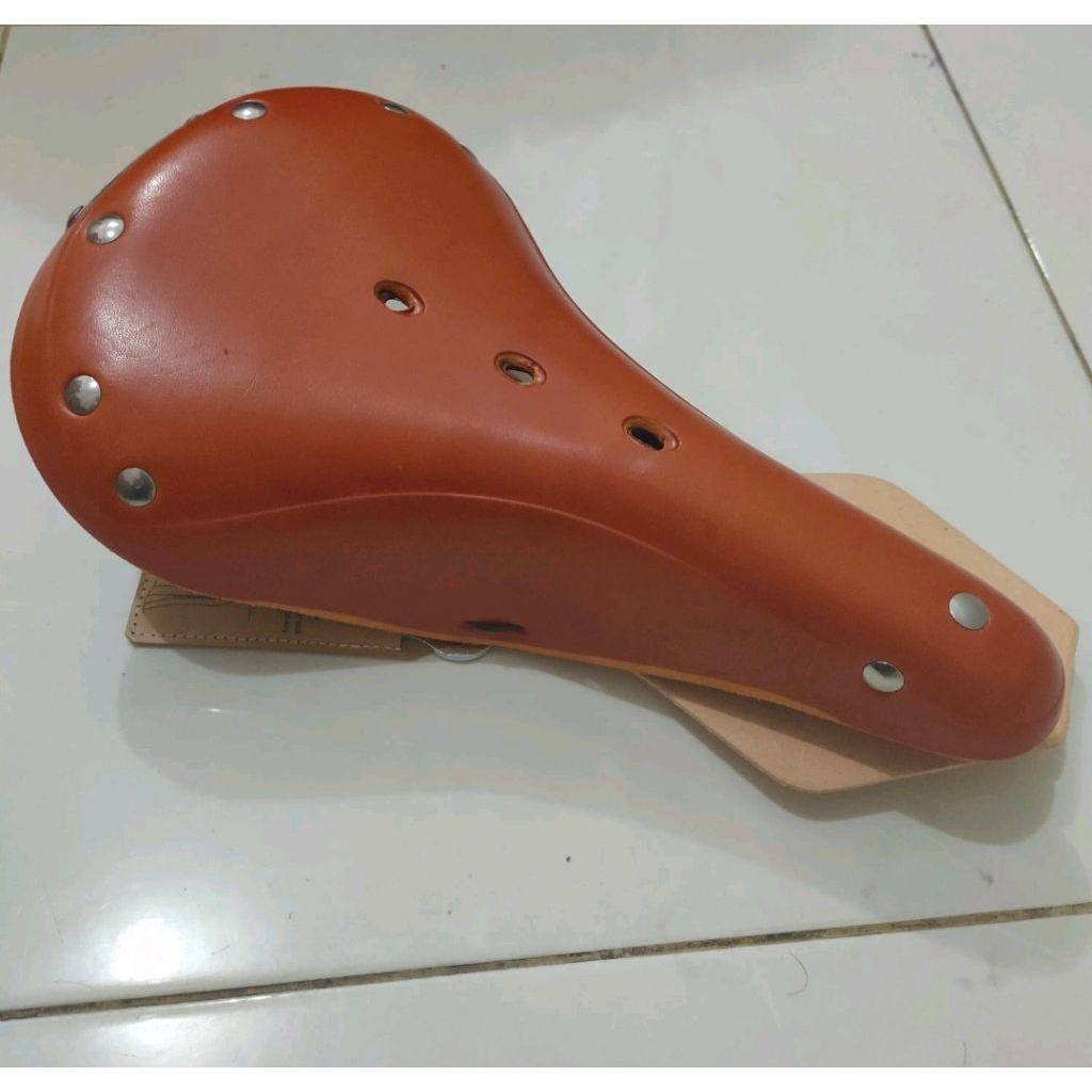 Sadel sepeda kulit GYES GS 17 honey