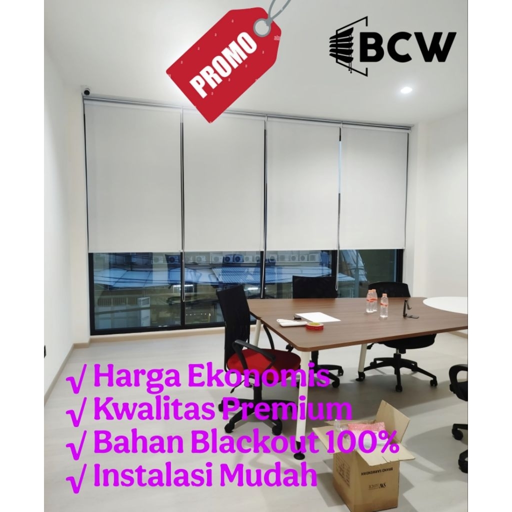 ROLLER BLIND NON HEADRAIL DAN VERTICAL BLIND BLACKOUT