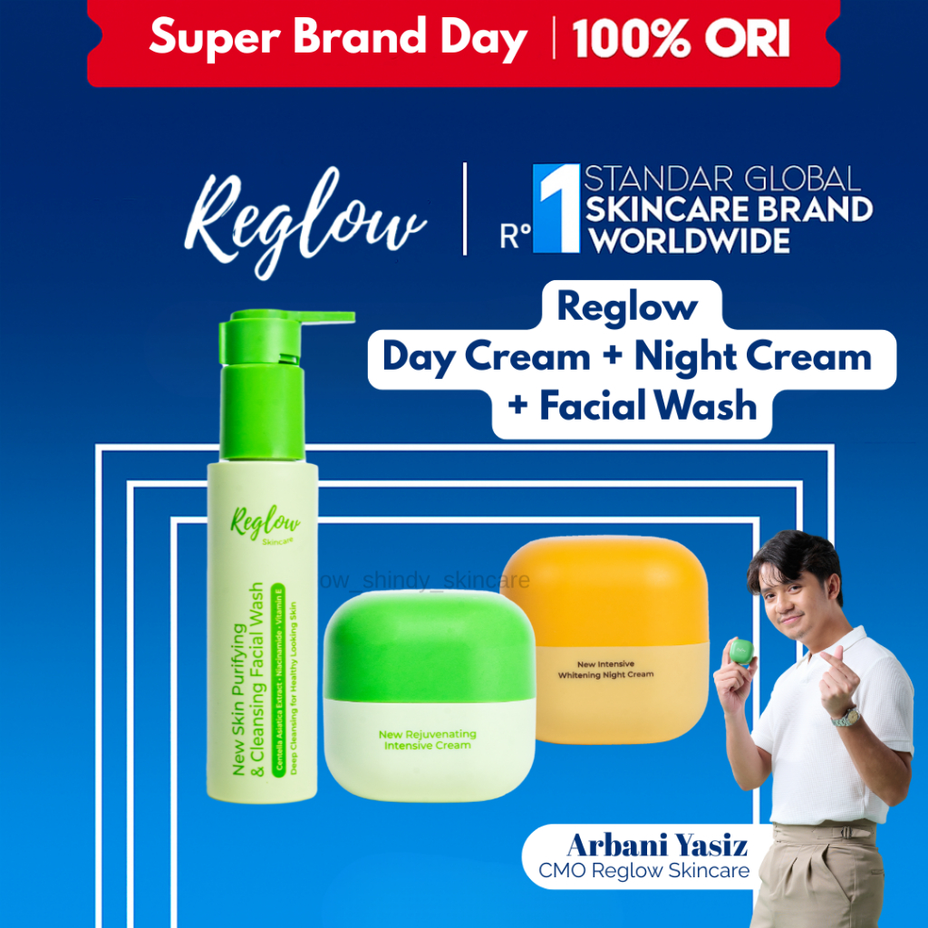 LIVE Reglow Skin Purifying and Cleansing Facial Wash & Reglow Rejuvenating Intensive Cream & Reglow 