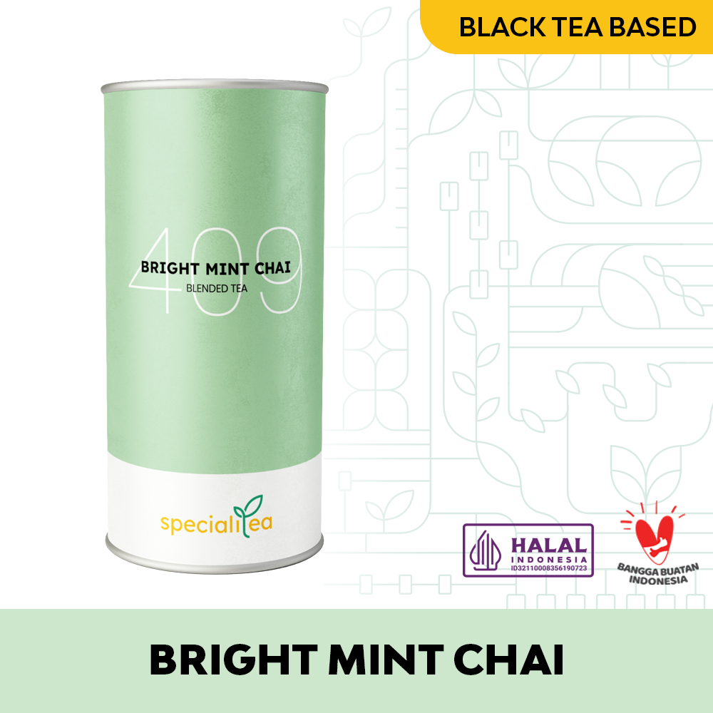 

Bright Mint Chai - Blended Tea - Black Tea / Teh Hitam - Specialitea - Indonesian Artisan Tea