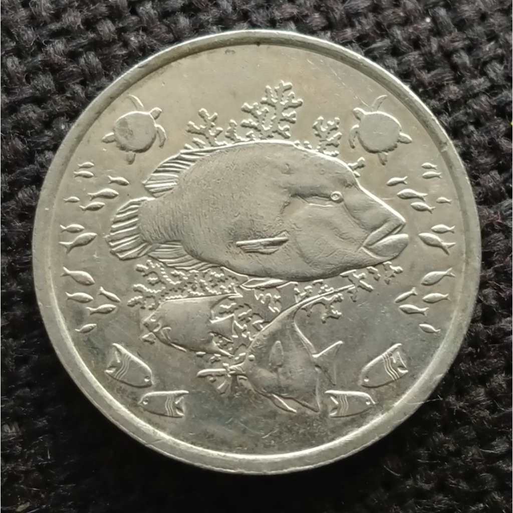 Koin Koleksi French Pasific Territories 20 CFP 2021 ikan