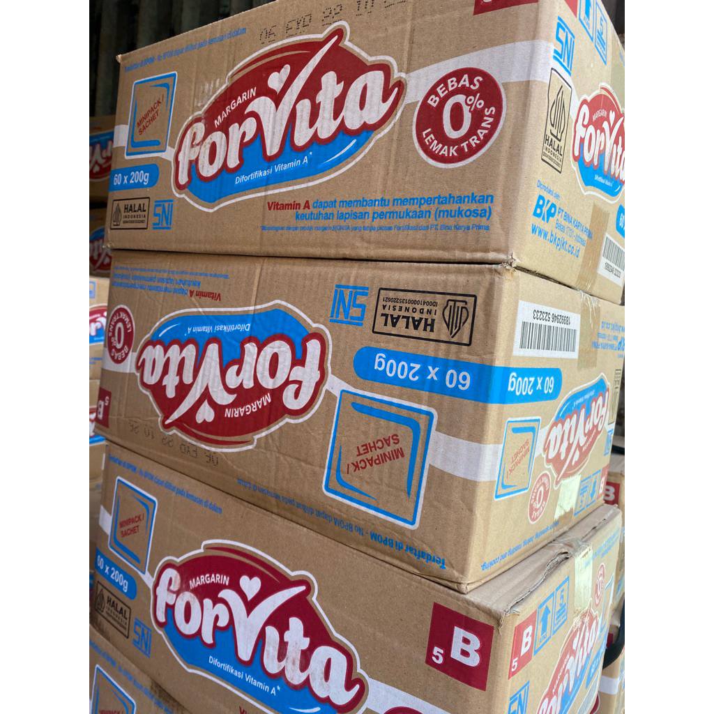 

MENTEGA FORVITA SACHET 200 gr x 60 Pcs | 1 Dus EXP 07 2026