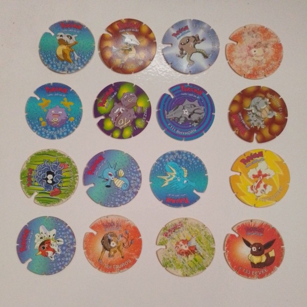 TAZOS TAJOS TAZOZ POKEMON SPIN JADUL VINTAGE HADIAH CHIKI BANYAK PILIHAN (02)