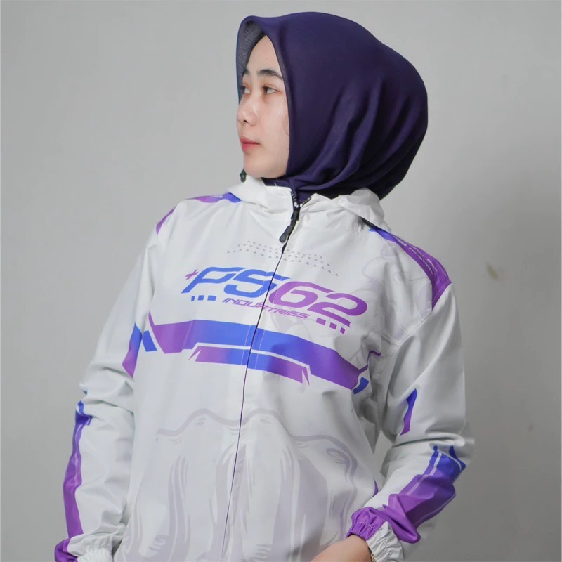 Ps62 Jaket Parasut MOOV - white