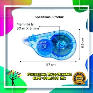 

Corection Tape / Tipex Tarik - Greebel GCT - 3001 ( 30 M )