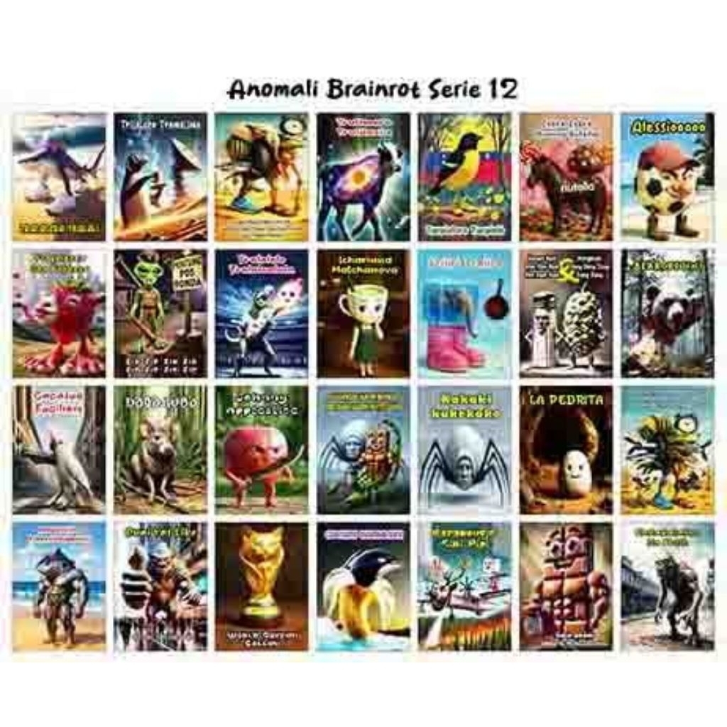 

Sticker Anomali Brainrot 28 Karakter Serie 12