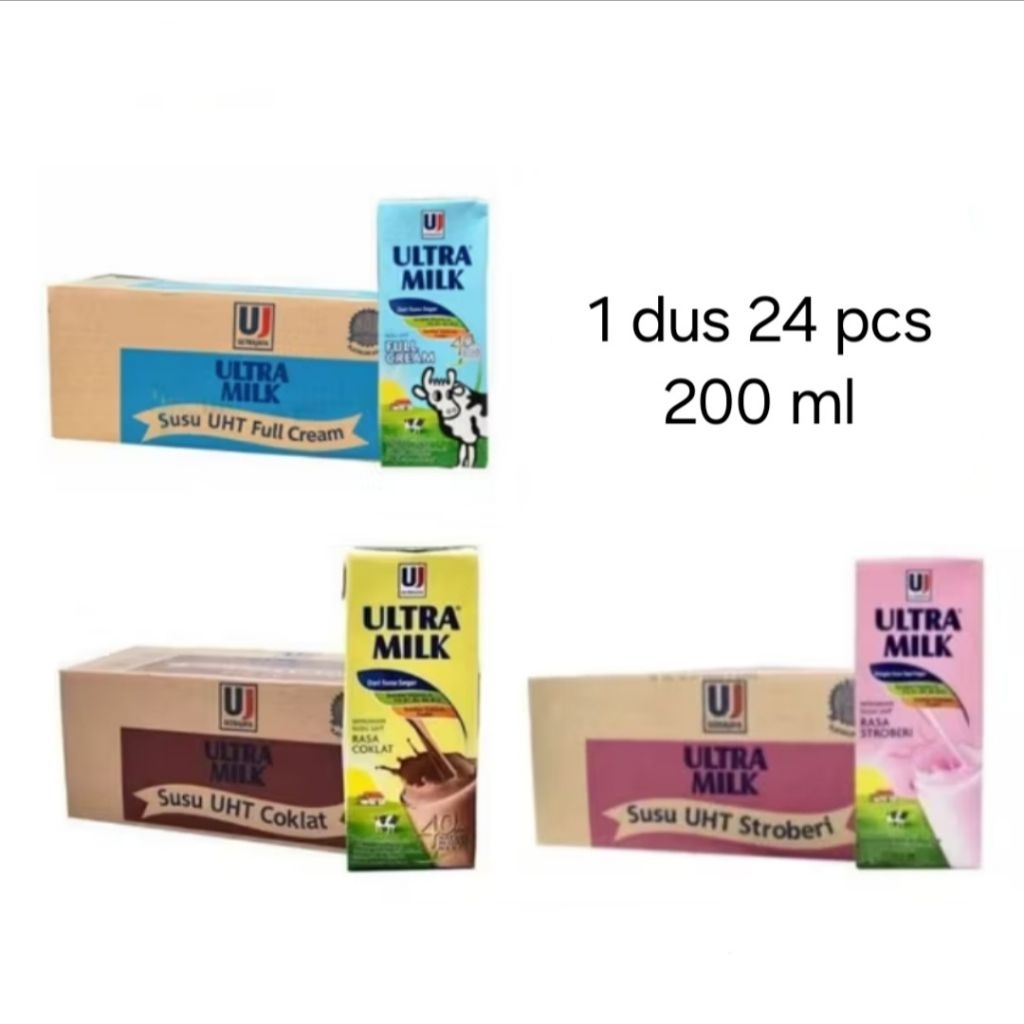 

Susu Ultra Milk 200ml 1 dus 24 pcs
