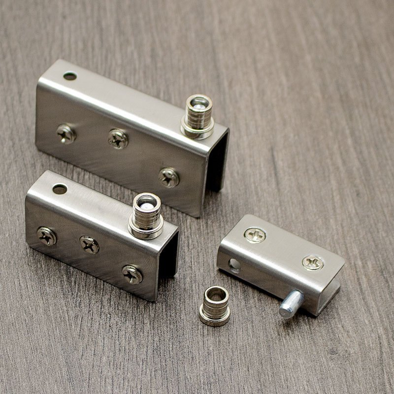 Engsel Kaca Jepit 2PCS Engsel Pintu Kaca Jepit Engsel Pintu Pivot Pivot Hinge Glass Cabinet