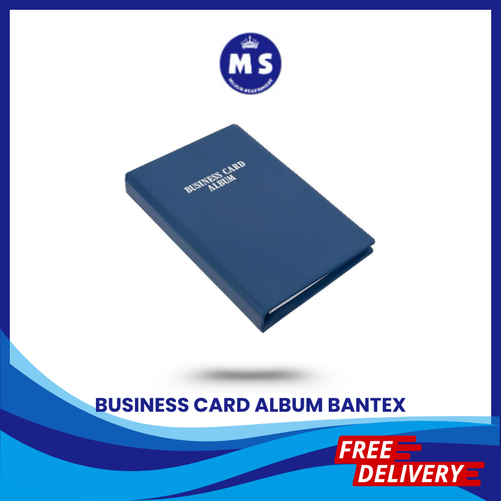 

Bantex Business Card Album 160 Cards 5596