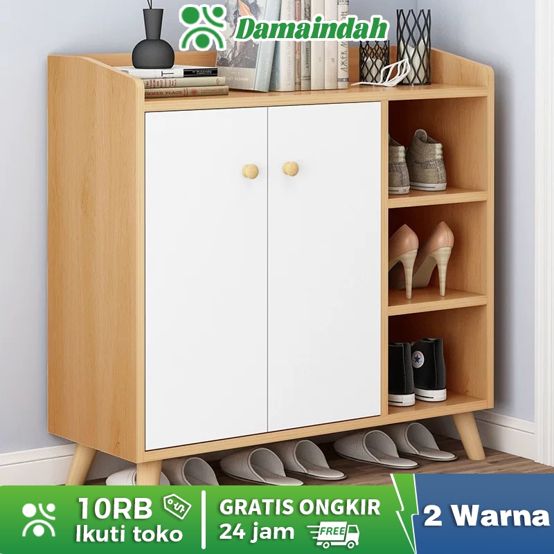 Damaindah Lemari Sepatu Tertutup/Rak Sepatu Minimalis/Shoes Cabinet/Rak Sepatu Tertutup/Lemari Sepat