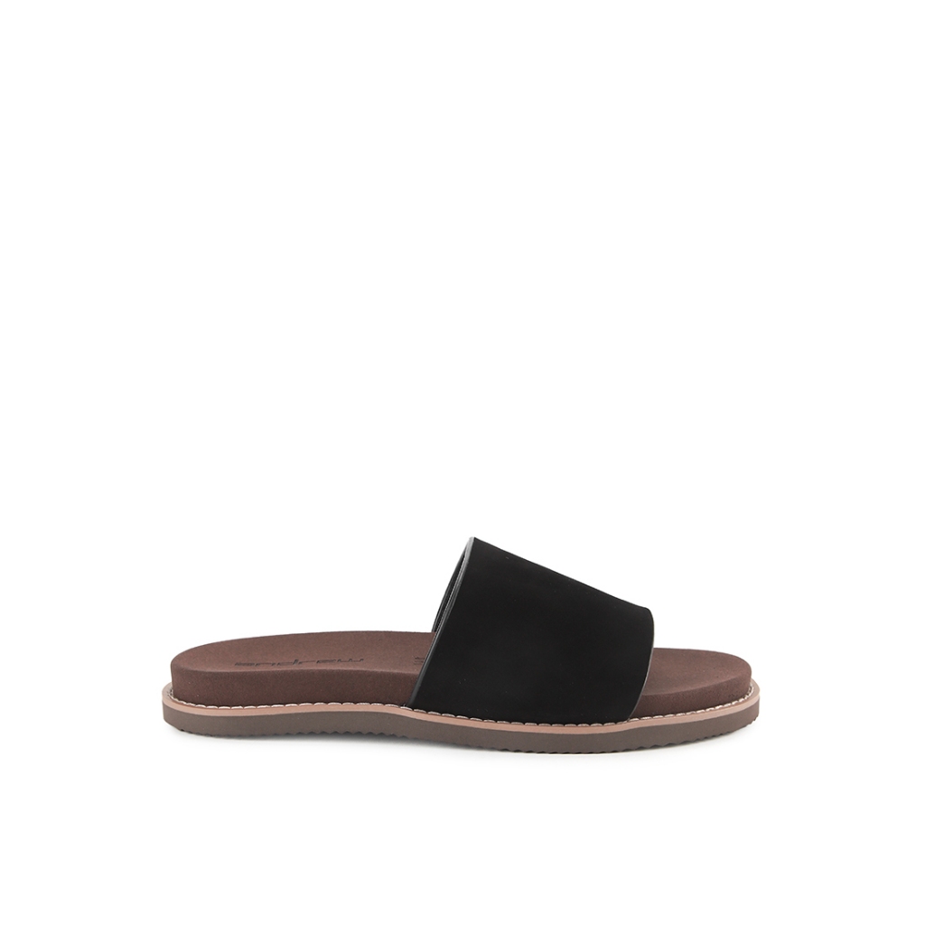 Sandal Casual Pria Andrew Shoes Fanno Black